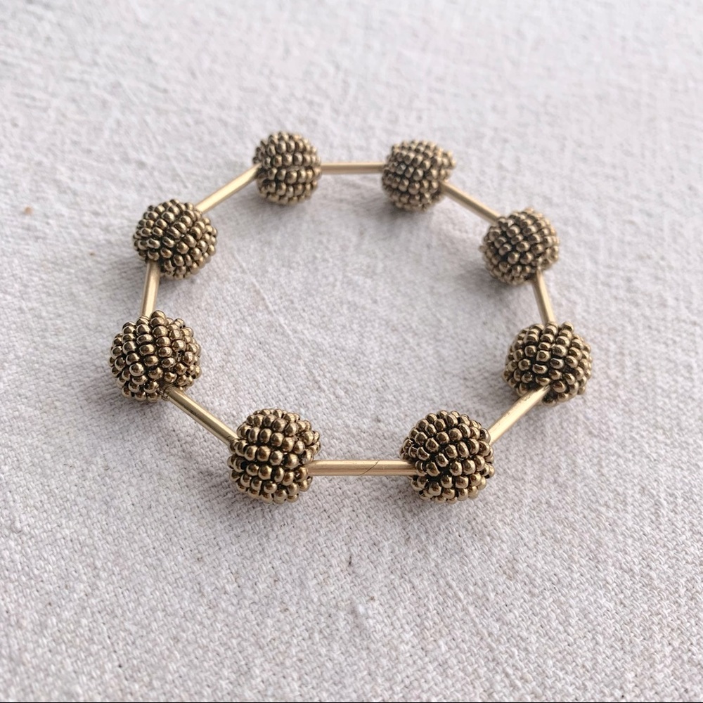 🏷 MADEWELL gold pom bracelet